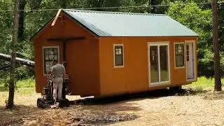 Cabin Shell Delivery Day #tinyhouse