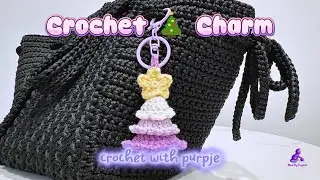 Crochet Christmas Jingle Tree Bell Charm | crochet with PurpJe