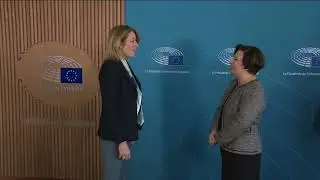 EU shows its support for the women&rsquo;s protests in Iran! President Metsola welcomes Prof. Azadeh Kian!