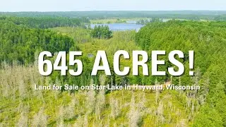 646&plusmn; Acre Private Lakefront Property | Rare Star Lake, WI Land for Sale