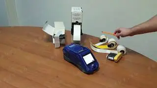 BradyPrinter M611. Установка расходных материалов в принтер