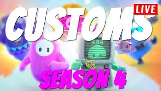 🔴LIVE FALL GUYS S4 CUSTOMS BLUE Vs RED | FIRST TO 15 WINS 👉(Use Code: DMGPHONICS) #EpicPartner