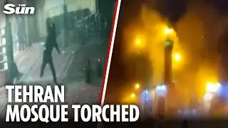 Tehran mosque burns as 500 protesters killed in Iran and Trump threatens action against regime