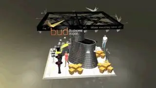 BUDAPEST AIRPORT EXHIBITION STAND - ROUTES EUROPE, DESIGN 1 BY OTTOSTUDIO