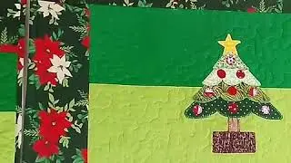 Jogo de tapetes patchwork de natal