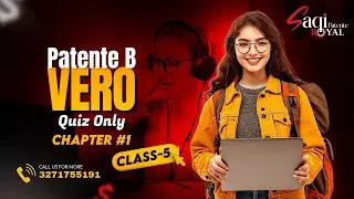 Chapter 1 Class5 PATENTE B -ONLY VERO QUIZ-Page(33+45) Pannello per carichi sporgenti