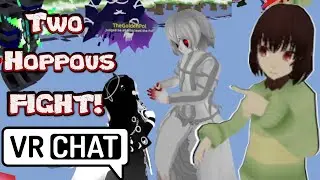 VRtale Chara makes 2 Hoppous Fight! Fan Friday! VRchat Funny Moments!