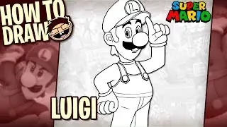 How to Draw LUIGI (Super Mario Bros.) | Narrated Easy Step-by-Step Tutorial