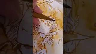water accidentally spilled over this drawing... #illustration #art