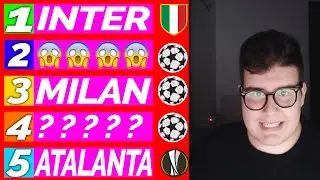 LA MIA CLASSIFICA DI SERIE A / PREDICTION SERIE A 2020/2021
