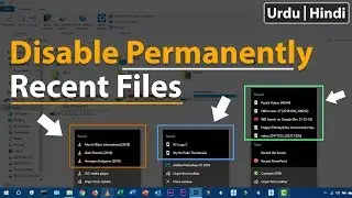 How to Remove Permanently Recent Files in Windows 10 | Never Come Back | PC Users💻🖥