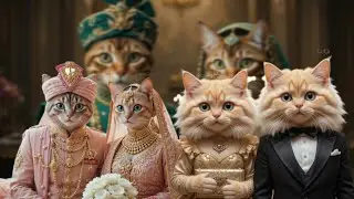 💃🐱 Royal Cat Couple Dance Performance 👑 | Cute Wedding Cats Dancing 🕺✨ | Viral Cat Dance Video 2026🔥