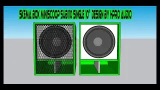 SKEMA [PLAN] BOX SPEAKER MINI SCOOP SUB110 SINGLE 10INCH box dangdut
