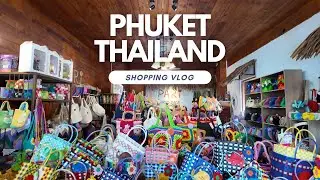 Shopping at Old Town ! Local Brand of Phuket, Thailand - Bags, Keychain, etc