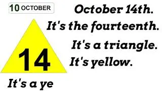 Calendar Numbers, Shapes, and Colours October EYE Online