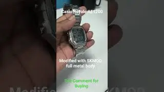 Casio Royale AE1200 Modified with full metal body from SKMOD #casio #modkit