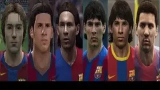 Lionel MESSI from PES 4 to PES 2013