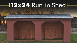 Customer Testimonial - 12x24 Run-in Horse Barn Sheds