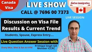 Join us for Live Session Today at 4PM - Discussion on Visa File Results and Current Trend