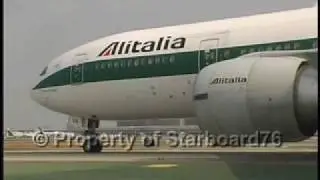 Alitalia 777 at LAX