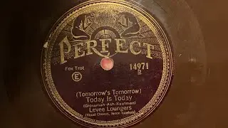 (Tomorrow’s Tomorrow) Today Is Today Levee Loungers 
