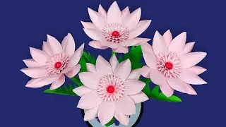 How to Make Paper Flowers at Home | Very Easy Paper Flowers | Beautiful Paper Craft
