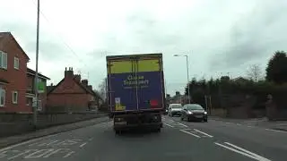 Driving On The A38 From Stoke Heath, Bromsgrove To Droitwich, England 24th February 2021
