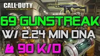 Advanced Warfare: 69 Gunstreak w/ 2.24min DNA Bomb & 90 K/D Ratio (CoD AW Gameplay)