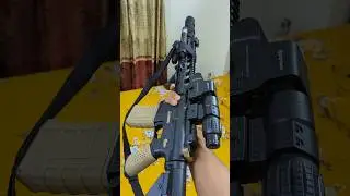 M4 Viper Gel Blaster with mods. Now it looks much better. #toys #airsoft #nerf #gelblasters #toyguns