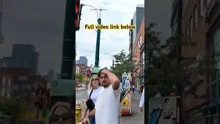 Walking downtown Toronto Spadina Avenue