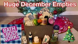 *HUGE DECEMBER EMPTIES* BATH & BODY WORKS EMPTIES PLUS MORE