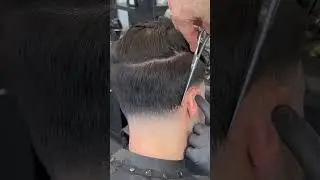 Neck taper scissor work only 💈🔥#fade #hairstyle #barber #haircut