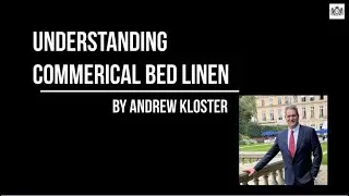 Understand the Commerical Bed Linen