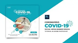 How to Design Coronavirus Social Media Banner | Adobe Photoshop Tutorial | Speed Art | Grafix Mentor