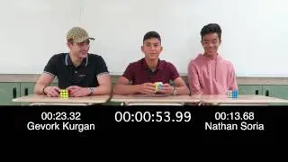 Burbank High School 2017 Rubik's Cube Challenge Finals