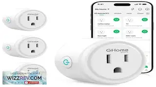 GHome Smart Plug WiFi Smart Plugs Work with Alexa and Google Home