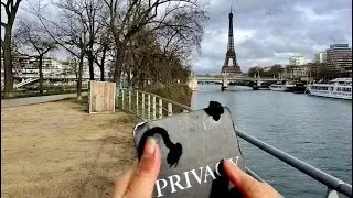 Asmr at Lac des Cygnes ( Swans Lake ) Paris ( Public Asmr )
