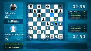 Chess Game Analysis: Robben Quinteros - Erhan Kar : 0-1 (By ChessFriends.com)