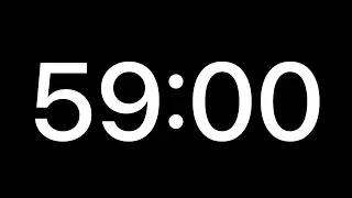 59 Minutes Countdown Timer || 3540 Seconds Countdown Timer