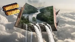 #Заставка для тв. ВОДОПАД. РАДУГА. ОБЛАКА HD (2 часа). WATERFALL. RAINBOW. HD (2 hours).