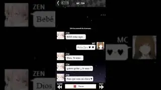 Zen declarando a MC en el chat &hearts;