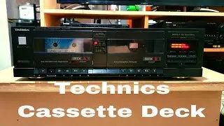 Technics double cassette deck.RS-D190W