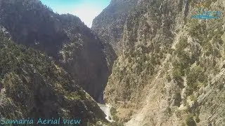 Samaria Gorge aerial view...!!