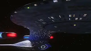 USS Enterprise NCC-1701-D flyby 4k!