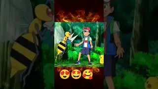 Ash Vs Kakuna 😇 Evolve. Into 🥰 Beedrill 😇 Ash and Pikachu 😍 Funny Moment 😂 Pok&eacute;mon Anime 😍🥰