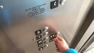 Epic Motor! 2008 Schindler Hydraulic Elevator at Templeton Station (Platform 1) in Richmond, BC
