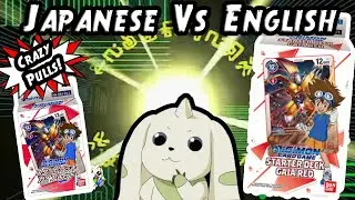 Digimon TCG Starter Decks English Vs Japanese Comparison + PACK OPENINGS!