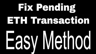 Easiest Way to Fix **Pending** Stuck Transaction on Metamask