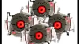 The Turrets sing about GLaDOS (Killer Queen - Portal)