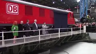 DB Cargo 90028 is named Sir William Mcalpine at The National Railway Museum 11/1/19